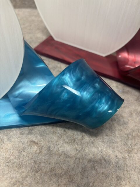 TARGHE IN PLEX ROSSO E AZZURRO CON DEDICA - immagine 2